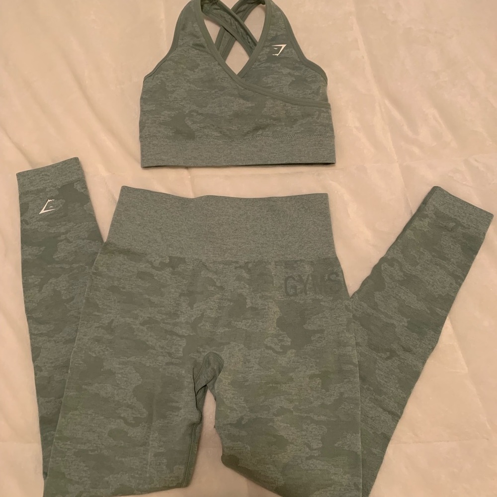 Gymshark Green Camo Set
